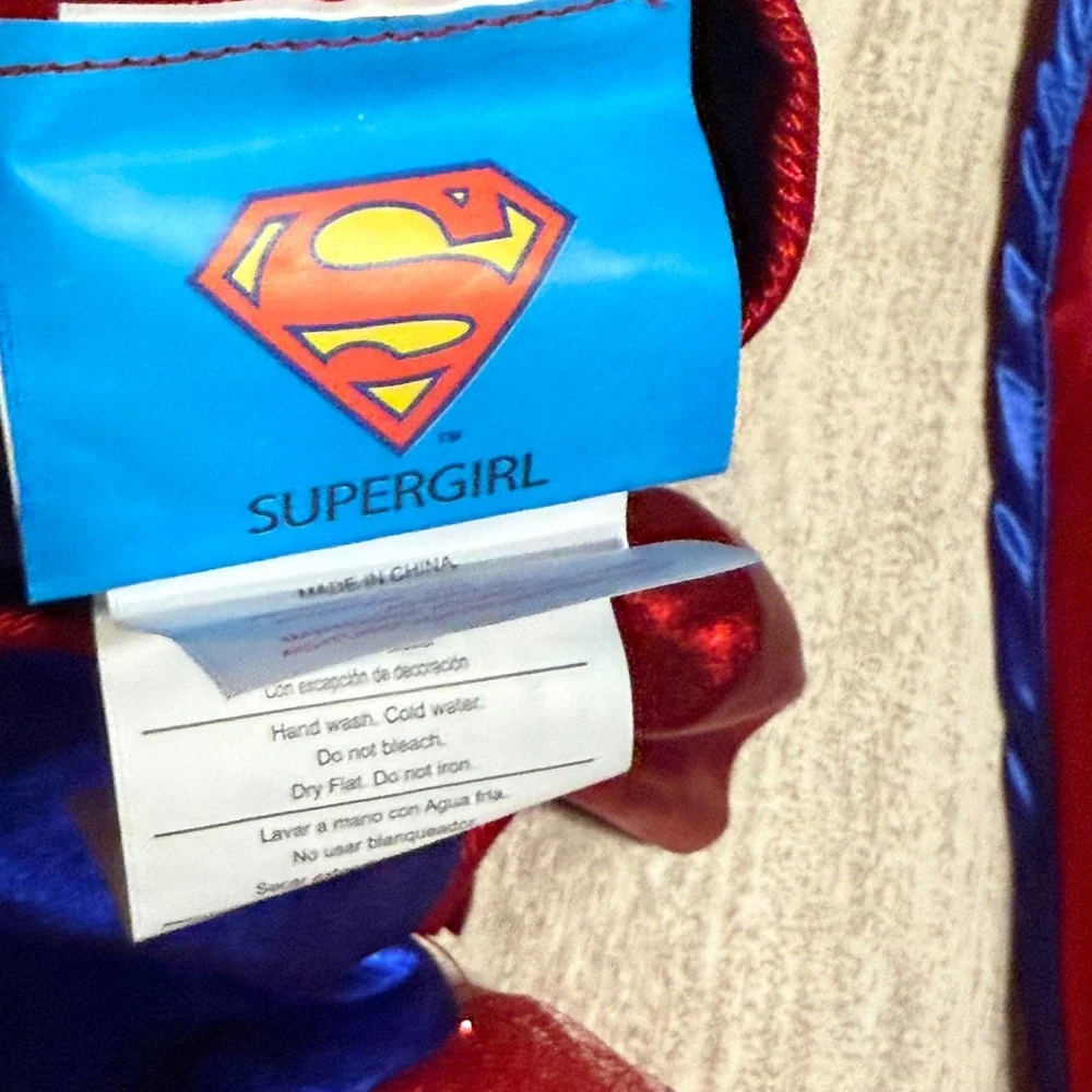 Supergirl Costume Dress Cape Girls Kids Superhero Halloween‎ Cosplay Small